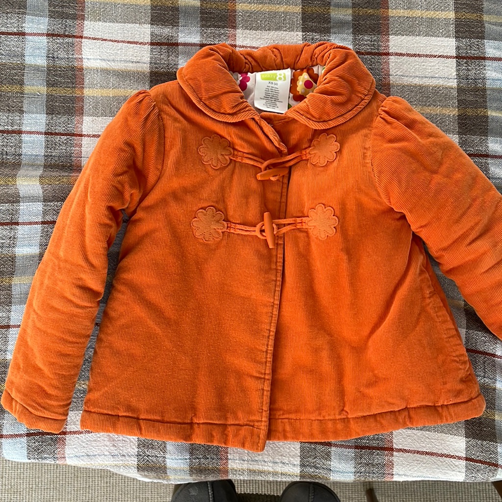 Orange Toggle Coat